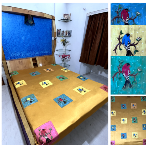 Hand Painted Bed Cover(BEDCOVER009)